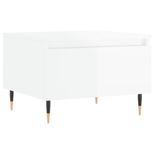 vidaXL Coffee Table High Gloss White 50x46x35 cm Engineered Wood