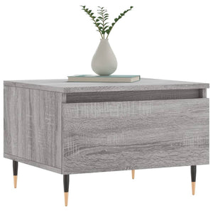 vidaXL Coffee Table Grey Sonoma 50x46x35 cm Engineered Wood