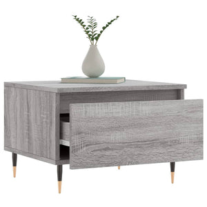 vidaXL Coffee Table Grey Sonoma 50x46x35 cm Engineered Wood