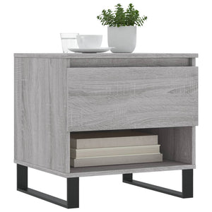 vidaXL Coffee Table Grey Sonoma 50x46x50 cm Engineered Wood