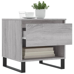 vidaXL Coffee Table Grey Sonoma 50x46x50 cm Engineered Wood