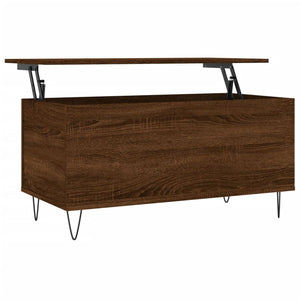 vidaXL Coffee Table Brown Oak 90x44.5x45 cm Engineered Wood