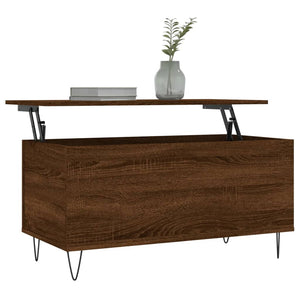 vidaXL Coffee Table Brown Oak 90x44.5x45 cm Engineered Wood