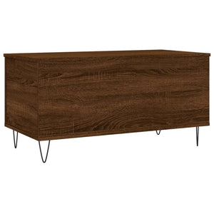 vidaXL Coffee Table Brown Oak 90x44.5x45 cm Engineered Wood