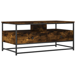 vidaXL Coffee Table Smoked Oak 100x51x45 cm Engineered Wood