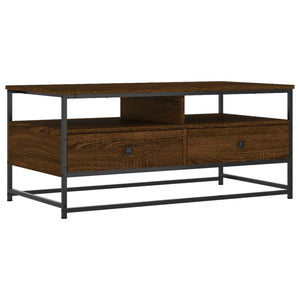 vidaXL Coffee Table Brown Oak 100x51x45 cm Engineered Wood