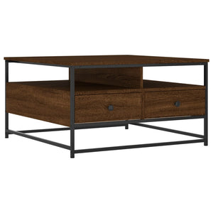 vidaXL Coffee Table Brown Oak 80x80x45 cm Engineered Wood