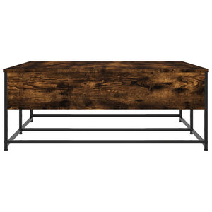 vidaXL Coffee Table Smoked Oak 100x99x40 cm Engineered Wood