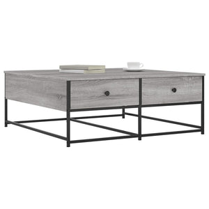 vidaXL Coffee Table Grey Sonoma 100x99x40 cm Engineered Wood