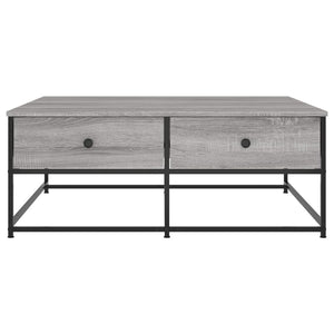 vidaXL Coffee Table Grey Sonoma 100x99x40 cm Engineered Wood