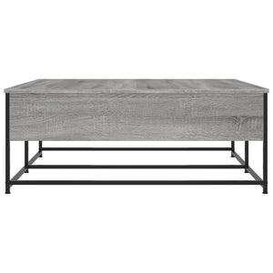 vidaXL Coffee Table Grey Sonoma 100x99x40 cm Engineered Wood