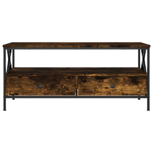 vidaXL Coffee Table Smoked Oak 100x51x45 cm Engineered Wood