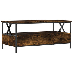 vidaXL Coffee Table Smoked Oak 100x51x45 cm Engineered Wood