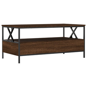 vidaXL Coffee Table Brown Oak 100x51x45 cm Engineered Wood