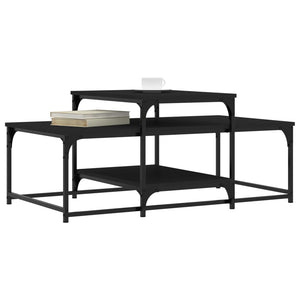 vidaXL Coffee Table Black 102x60x45 cm Engineered Wood