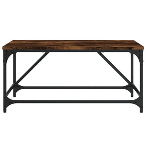 vidaXL Coffee Table Smoked Oak 75x50x35 cm Engineered Wood