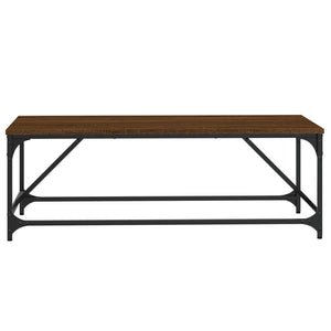 vidaXL Coffee Table Brown Oak 100x50x35 cm Engineered Wood