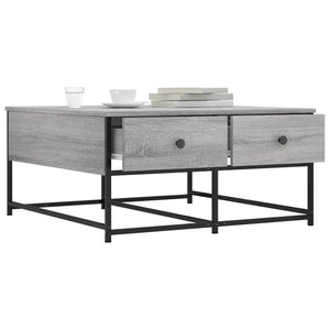 vidaXL Coffee Table Grey Sonoma 80x80x40 cm Engineered Wood