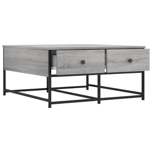 vidaXL Coffee Table Grey Sonoma 80x80x40 cm Engineered Wood