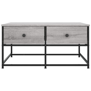 vidaXL Coffee Table Grey Sonoma 80x80x40 cm Engineered Wood