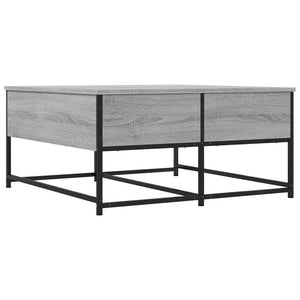 vidaXL Coffee Table Grey Sonoma 80x80x40 cm Engineered Wood