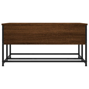 vidaXL Coffee Table Brown Oak 80x80x40 cm Engineered Wood