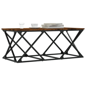 vidaXL Coffee Table Smoked Oak 100x49x40 cm Engineered Wood