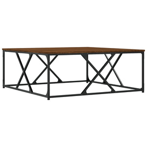 vidaXL Coffee Table Brown Oak 100x100x40 cm Engineered Wood