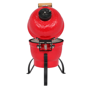 Kamado Style Egg Shaped 13in Round Ceramic Charcoal Grill - IN STOCK PROMO PICE !