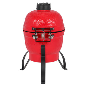 Kamado Style Egg Shaped 13in Round Ceramic Charcoal Grill - IN STOCK PROMO PICE !