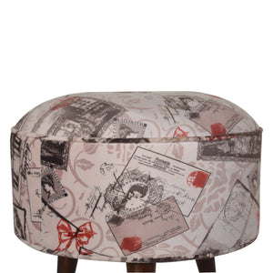 Postcard Footstool