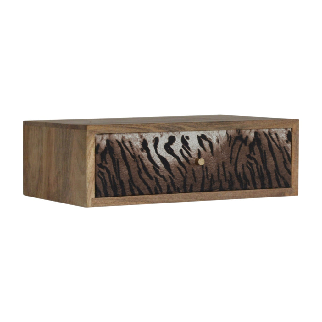 Wall Mounted Animal Print Bedside