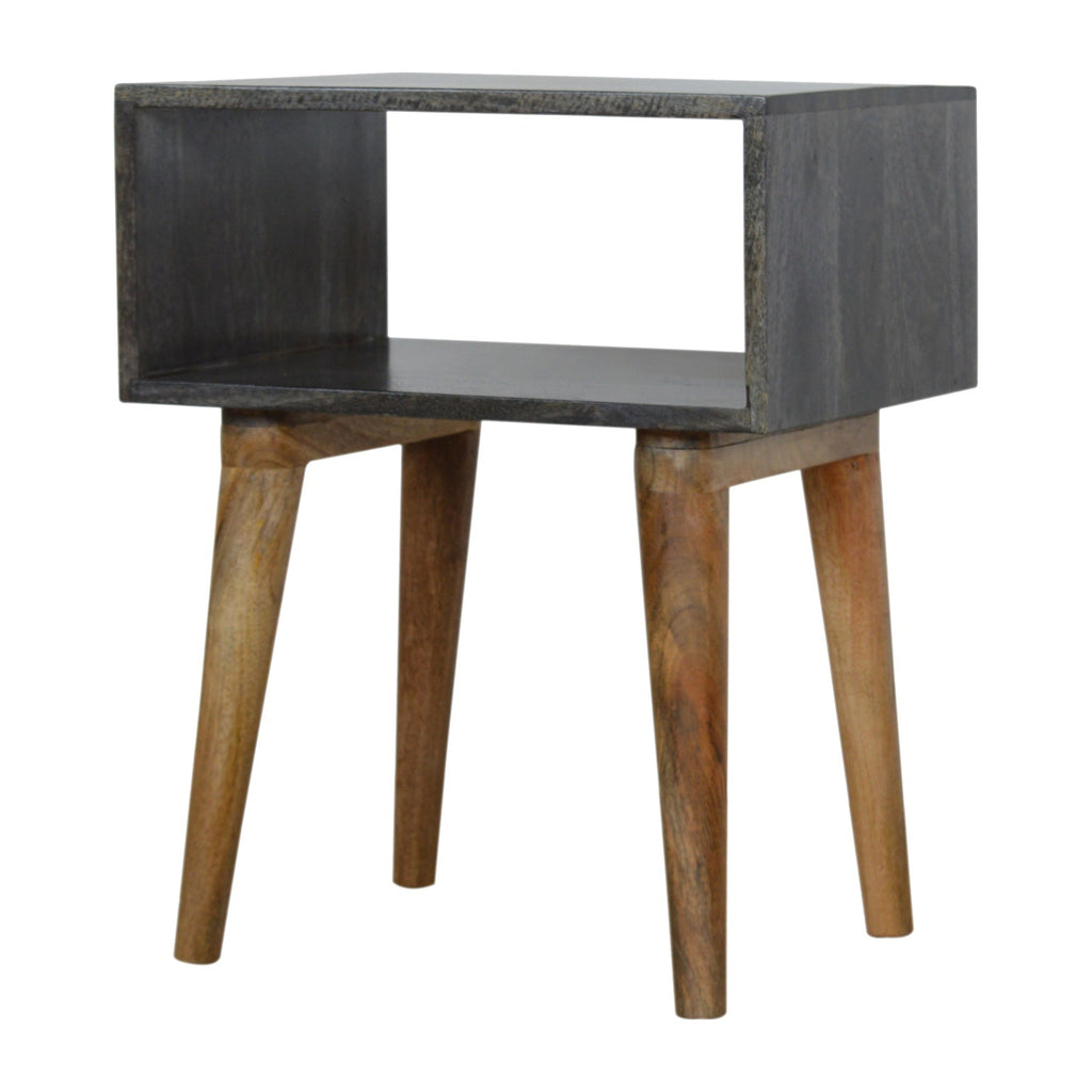 Ash Black Open Bedside