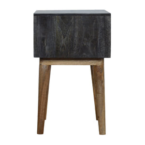 Ash Black Open Bedside