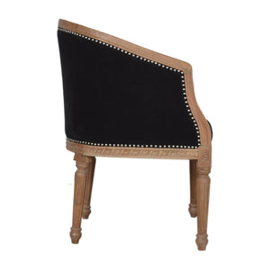 Black Velvet Occasional Chair