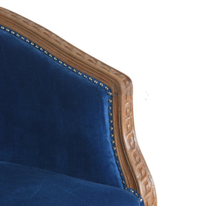 Royal Blue Velvet Occasional Chair