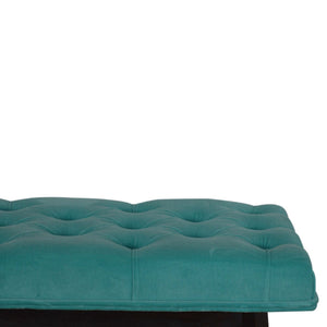 Aqua Velvet Hallway Bench