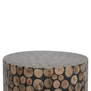 Tree Trunk Style Footstool