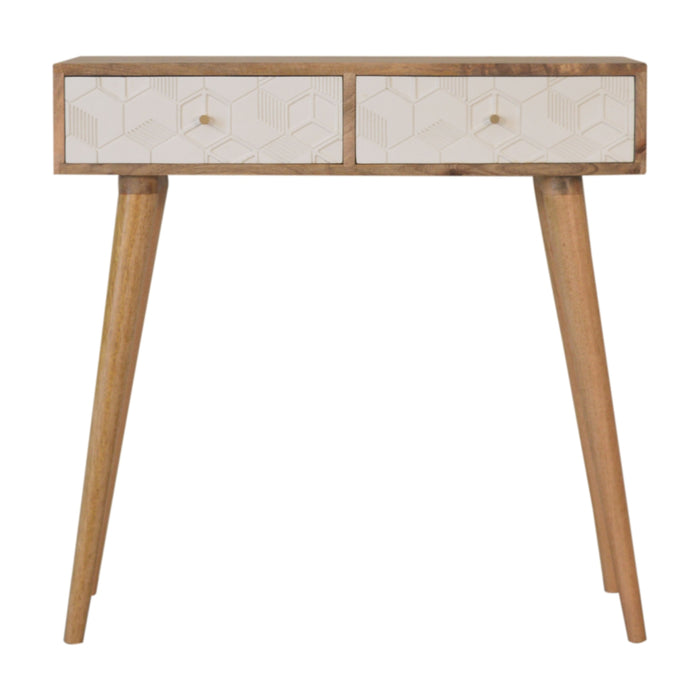 Acadia White Console Table