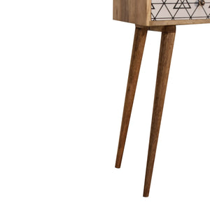 Triangle Printed Console Table