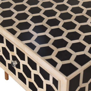 Honeycomb Bone Inlay Console Table