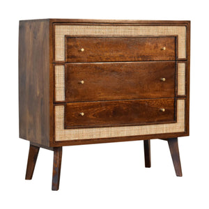 Chestnut Square Woven Chest