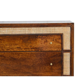 Chestnut Square Woven Chest