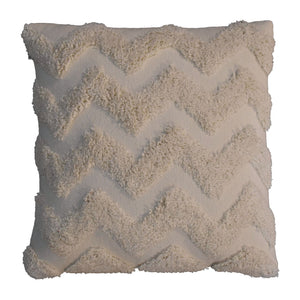 Cream Zig-zag Cushion Set of 2