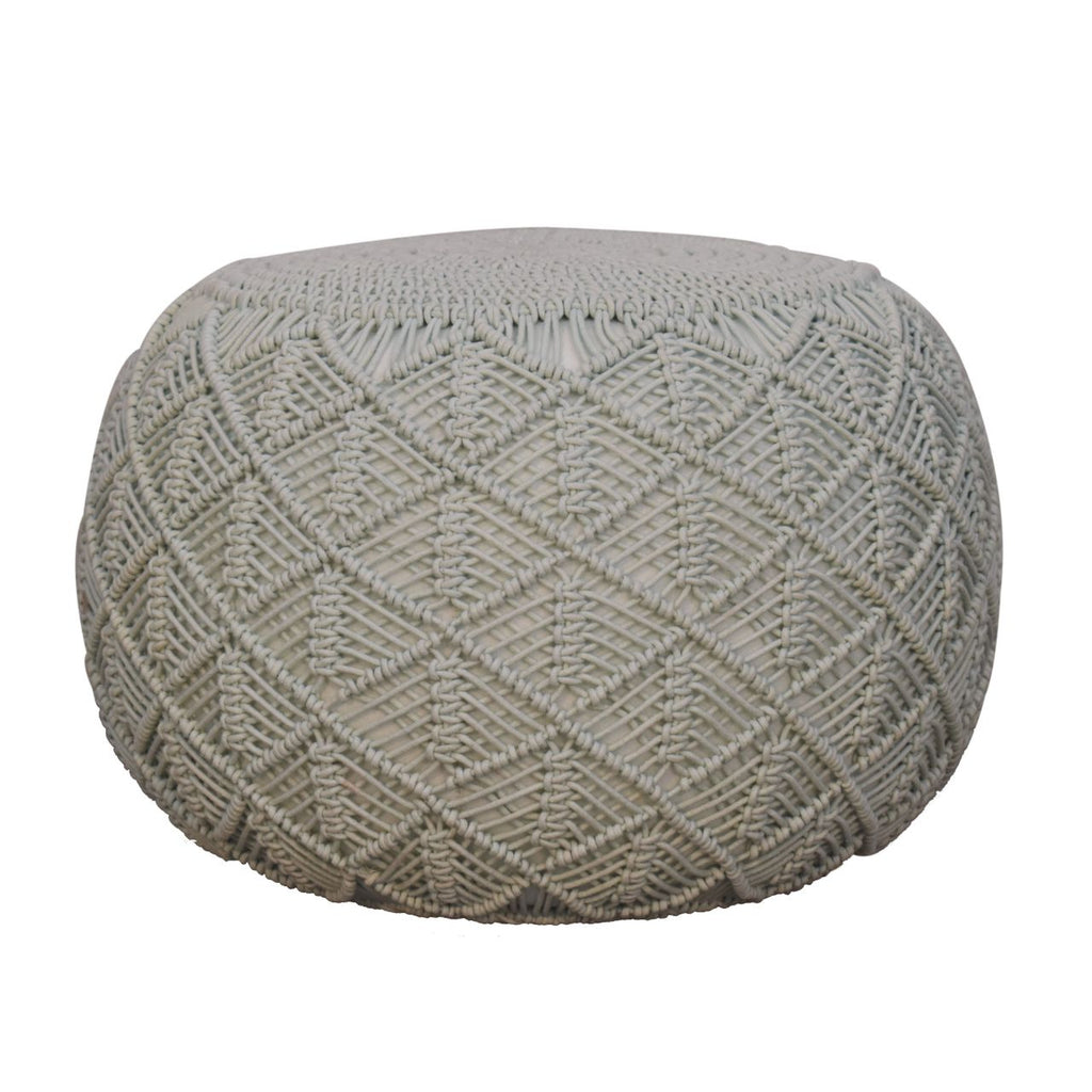 Ansley Sea Green Pouffe