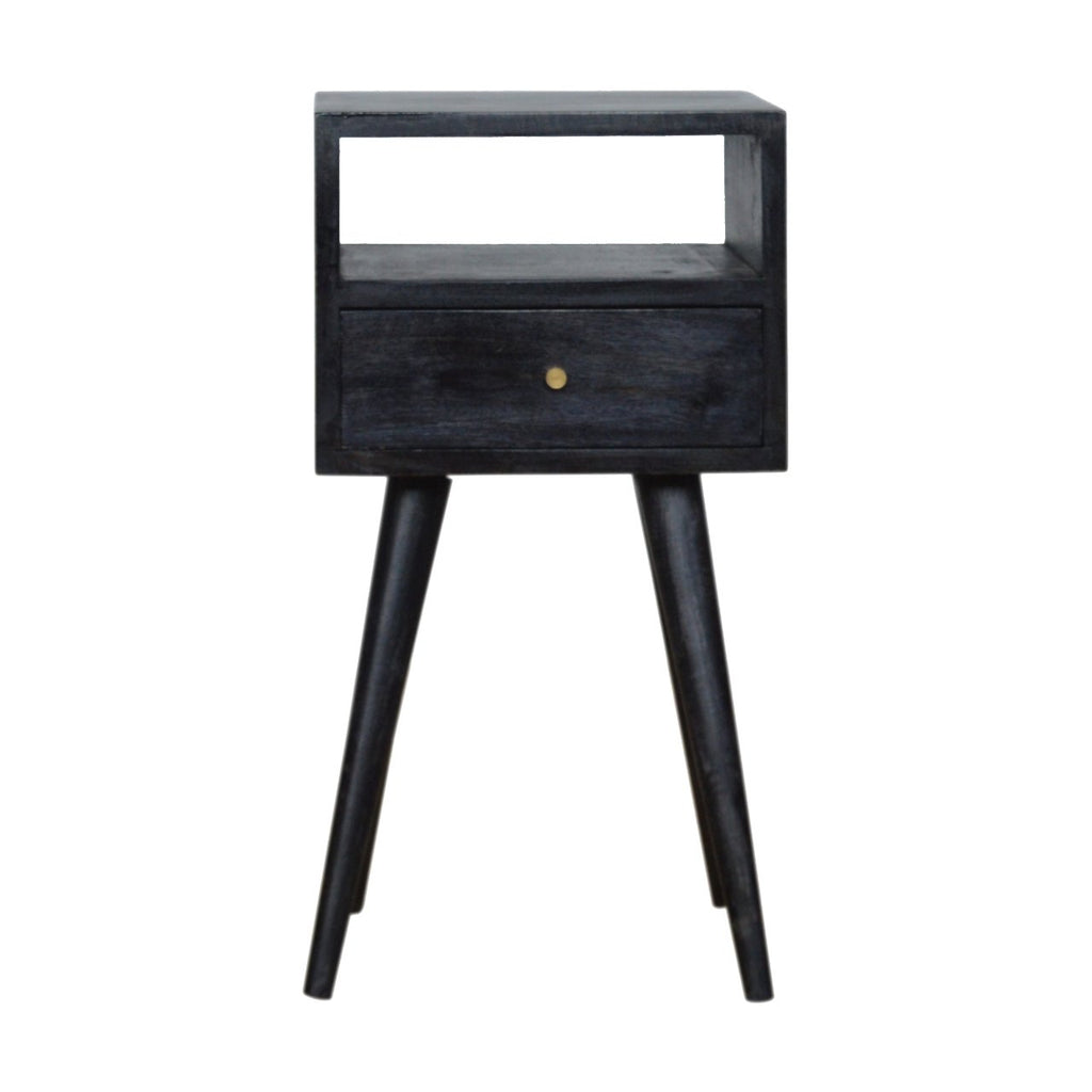 Small Ash Black Finish Bedside