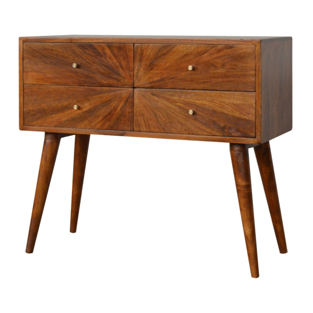 Chestnut Sunrise Console Table