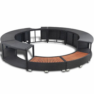 Poly Rattan Spa Surround