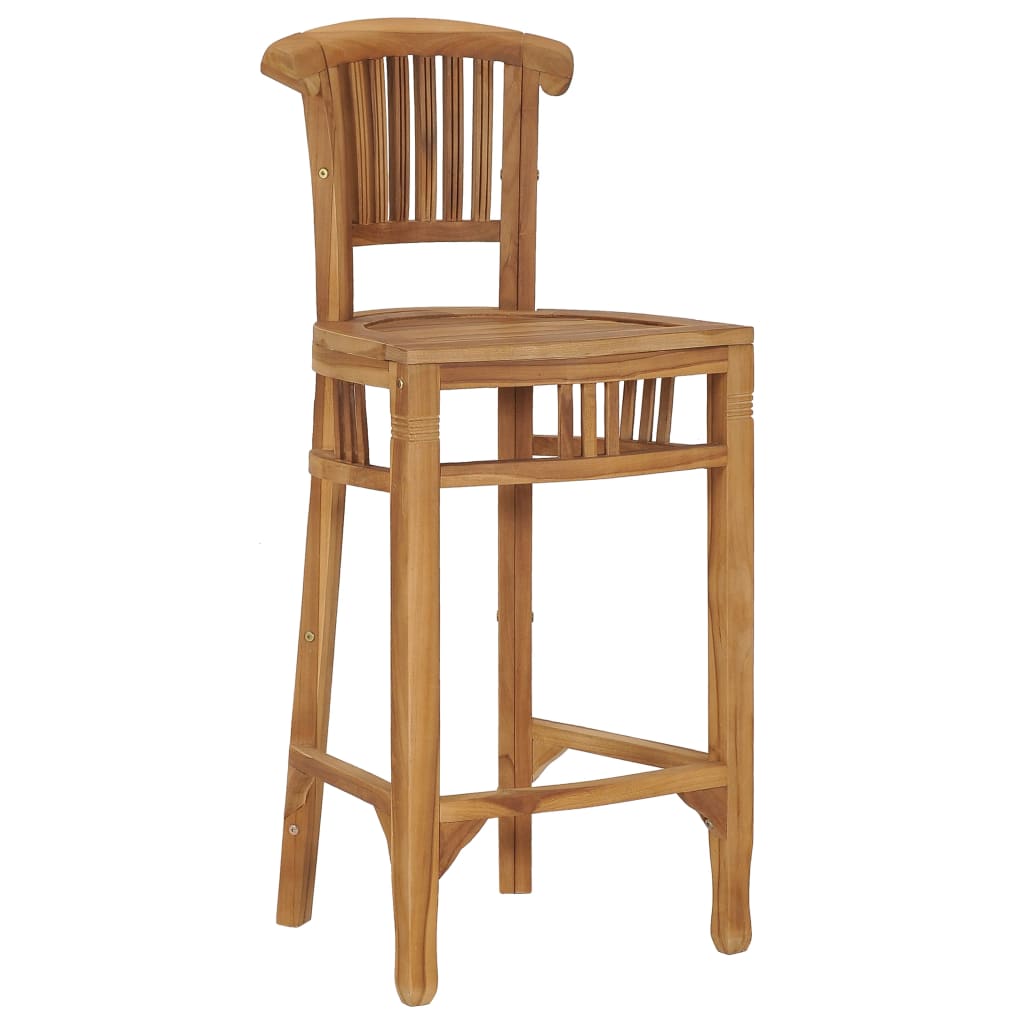 Bar Chair Solid Teak Wood