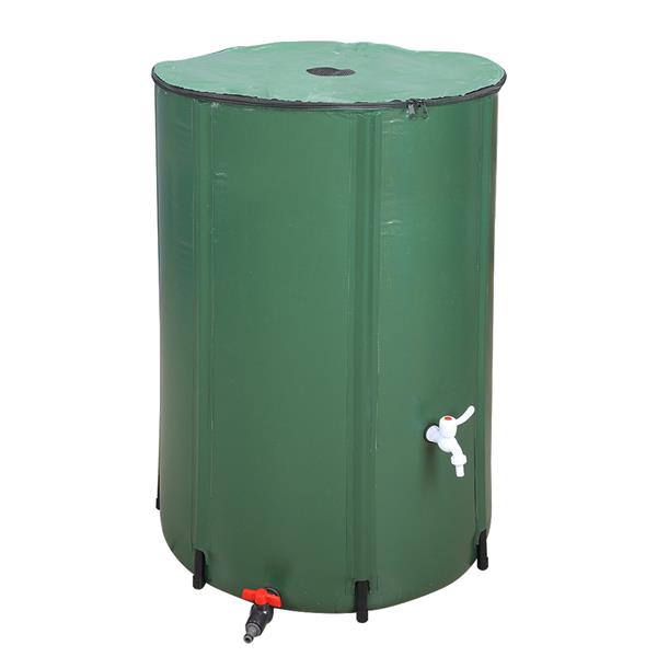 Luxury Garden Party 100 Gallon Folding Rain Barrel Water Collector Green